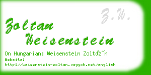 zoltan weisenstein business card